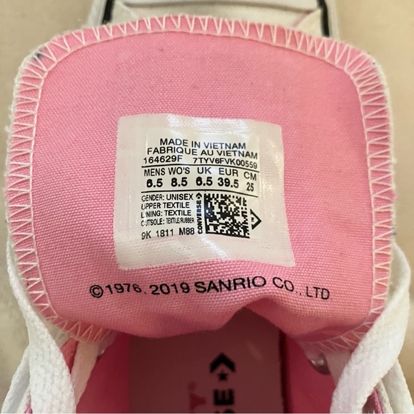 EUC Hello Kitty x Converse Chuck Taylor All Star High Top Sneakers - Picture 13 of 16